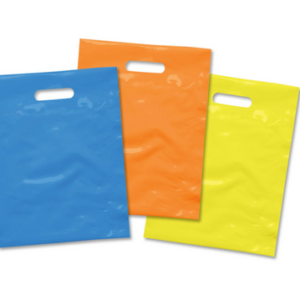 Colored Merchandise Bags with Handles (9" x 12")